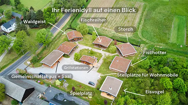 Übersicht der Ferienanlage